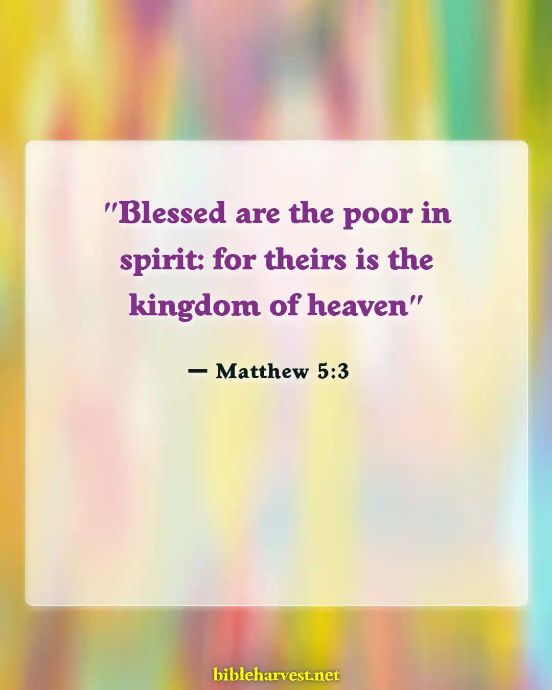 Bible Verses About Arrogance (Matthew 5:3)