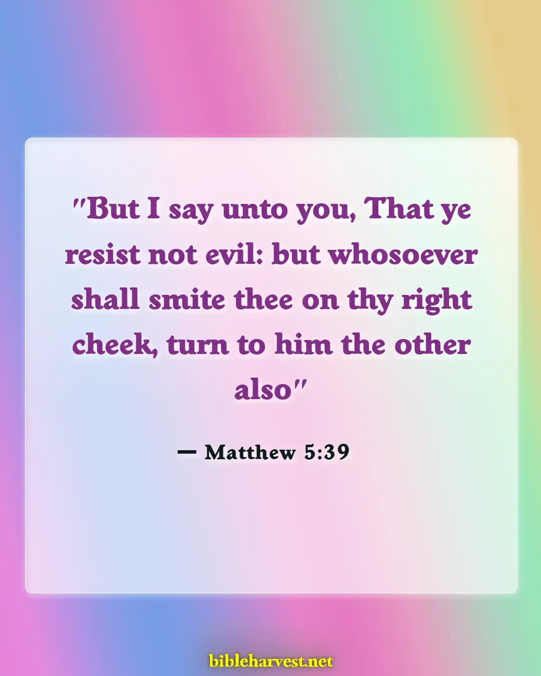 Bible Verses About Bless Those Who Persecute You (Matthew 5:39)