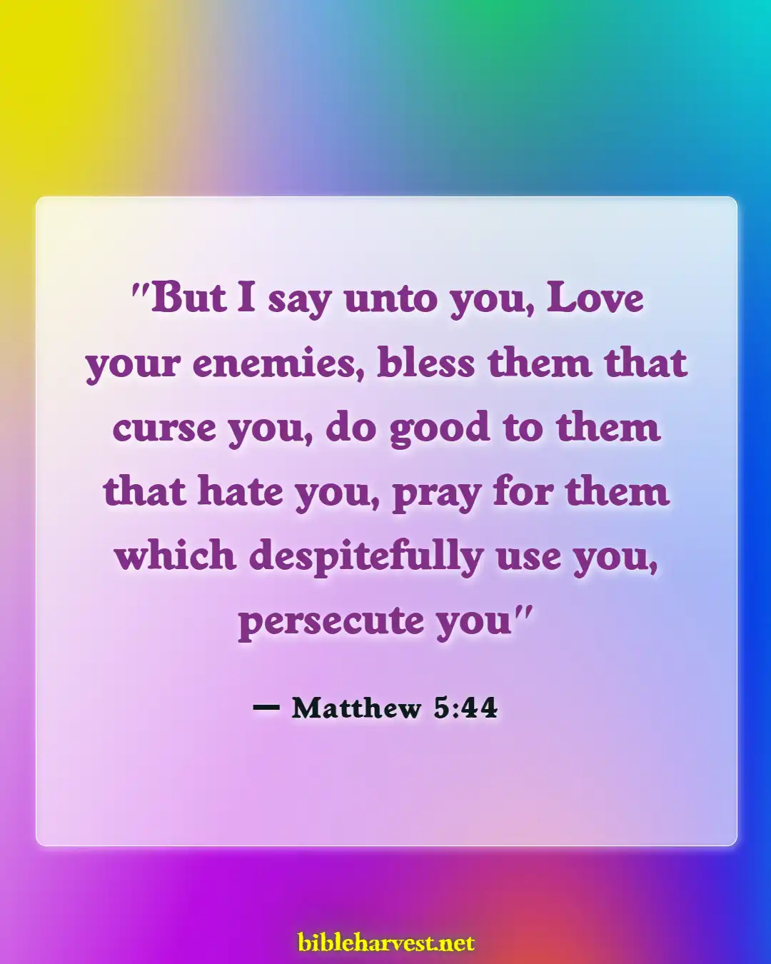 Bible Verses About Betrayal (Matthew 5:44)