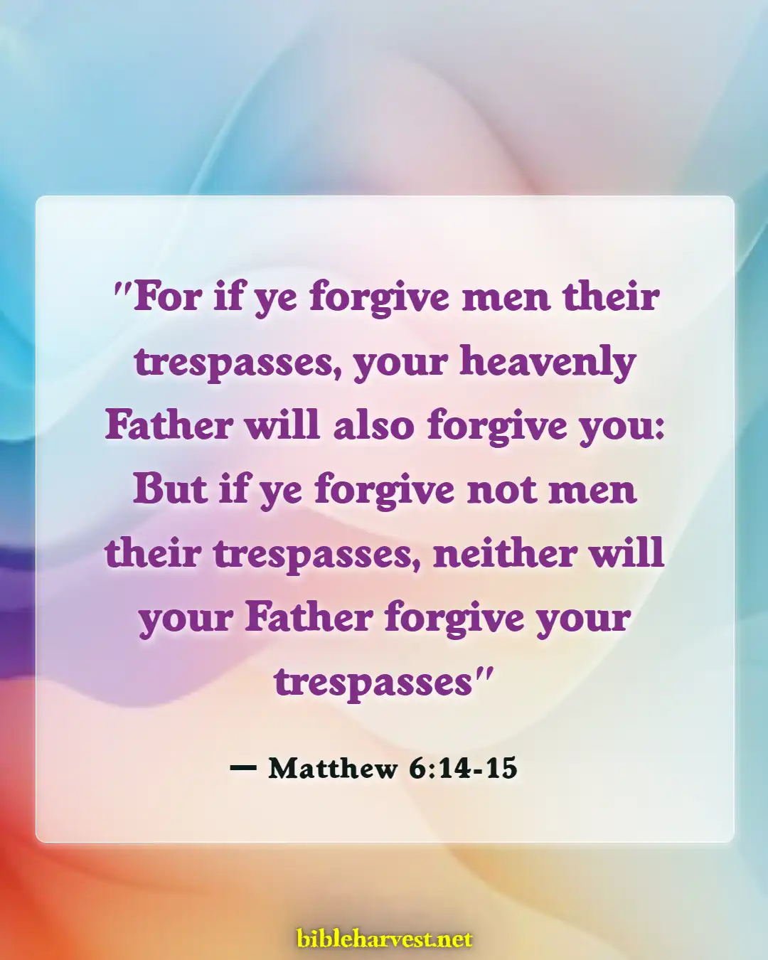 Bible Verses About Family (Matthew 6:14-15)