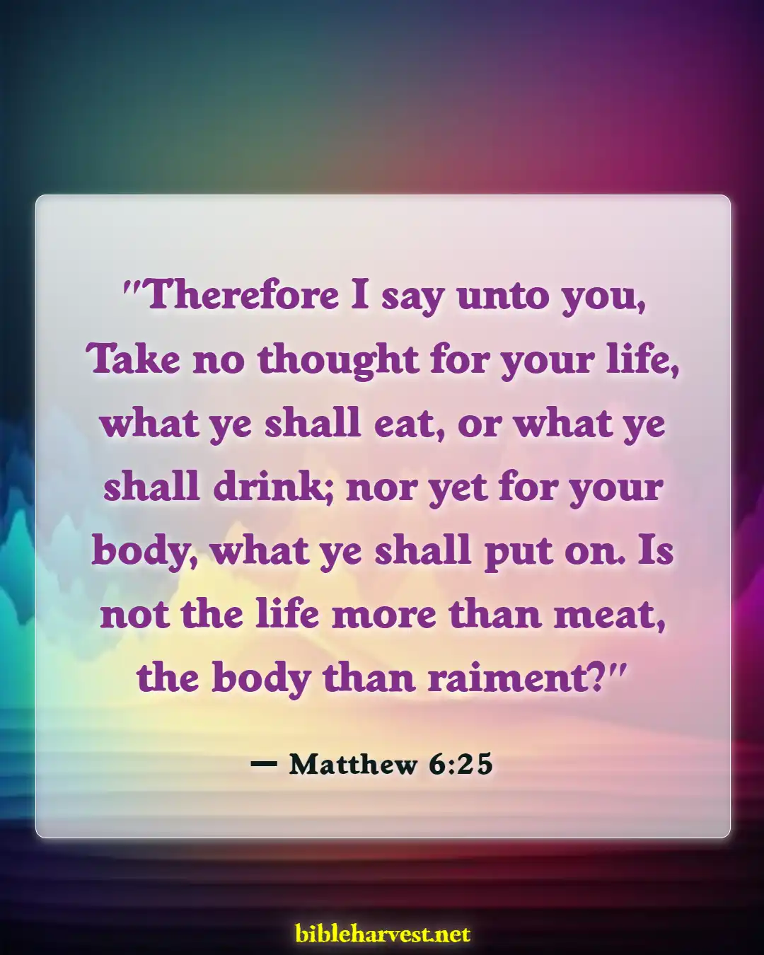 Bible Verses About Anxiety (Matthew 6:25)