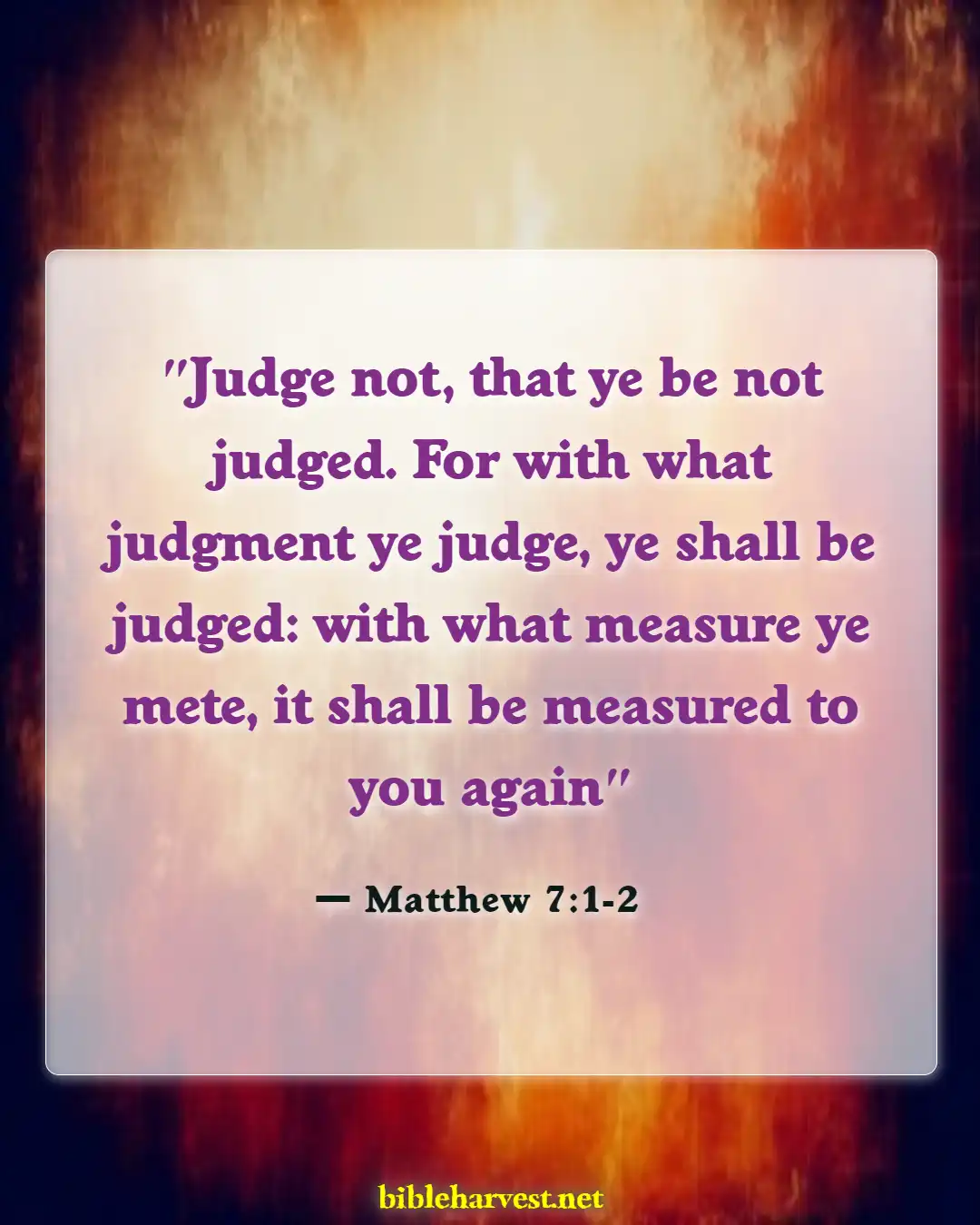 Bible Verses About Adulterous Woman (Matthew 7:1-2)