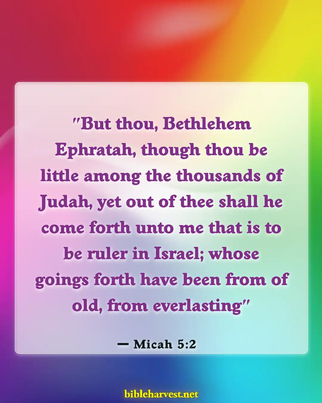 Bible Verses About God Saving Us From Hell (Micah 5:2)