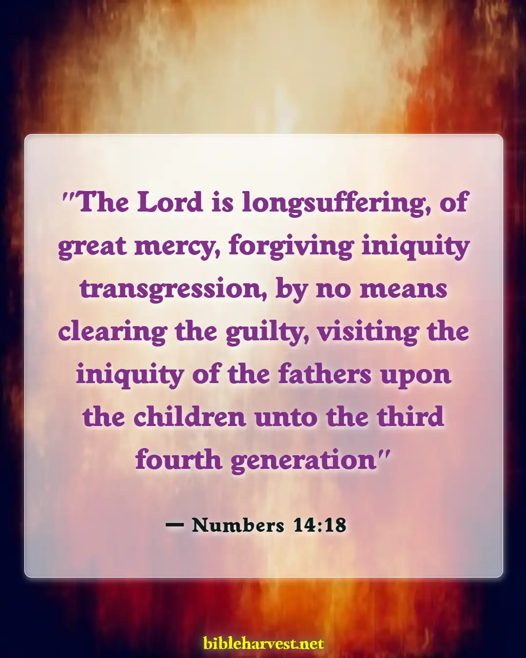 Bible Verses About Punishment (Numbers 14:18)