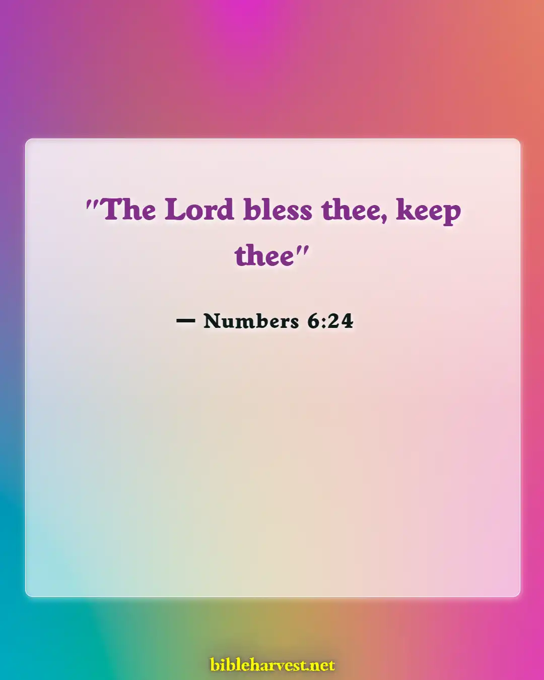 Bible Verses About Sisters (Numbers 6:24)