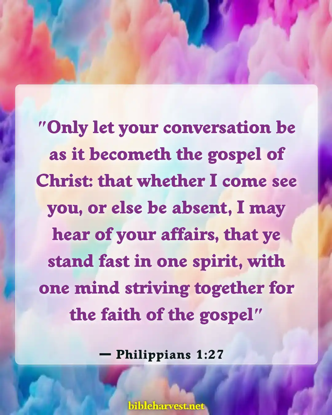 Bible Verses About Consistency (Philippians 1:27)