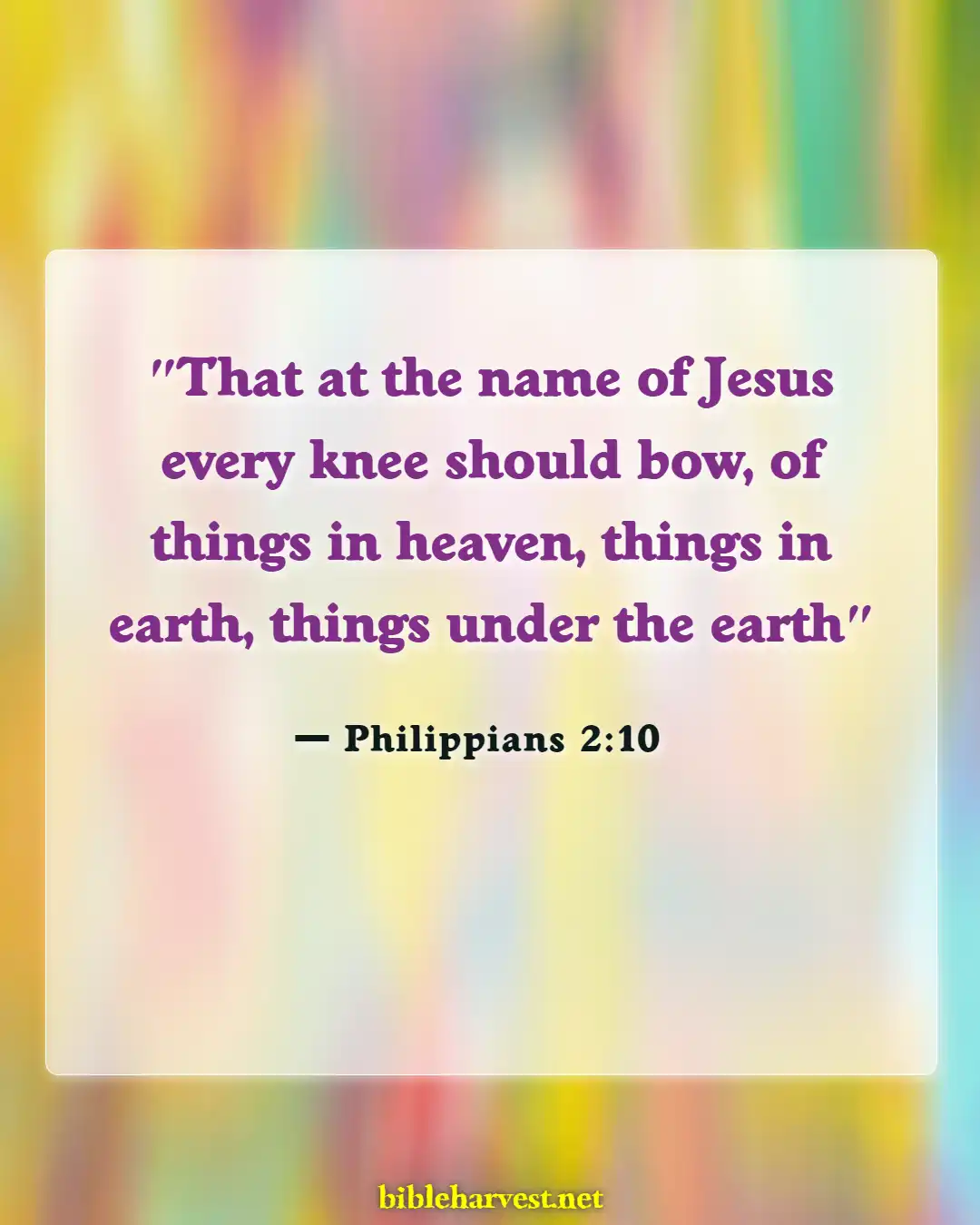 Bible Verses About Power In The Name Of Jesus (Philippians 2:10)