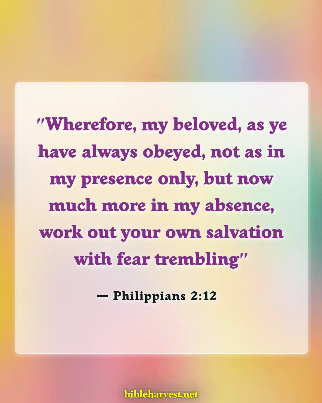 Bible Verses About Disrespecting God (Philippians 2:12)