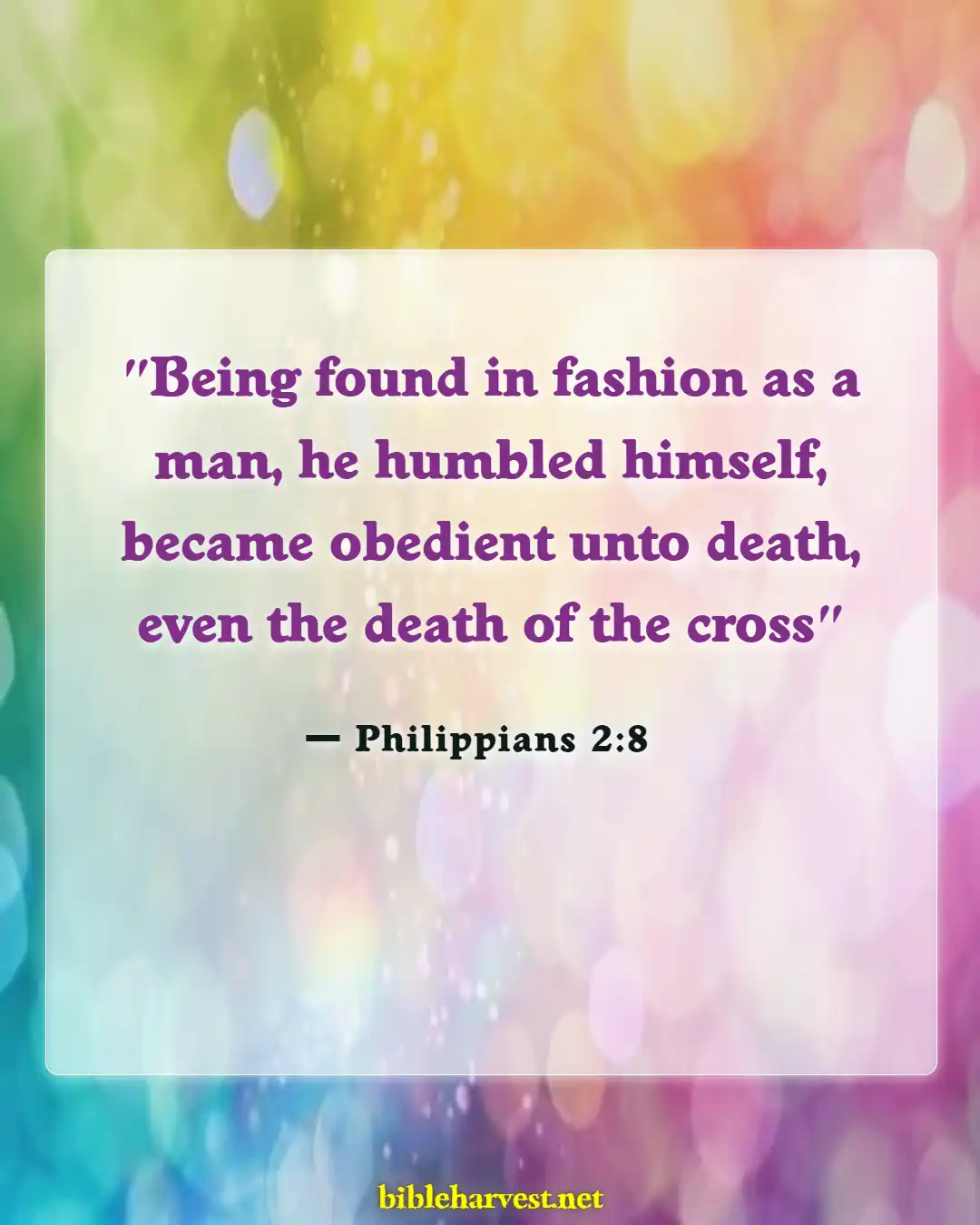 Bible Verses About Jesus Crucifieds (Philippians 2:8)