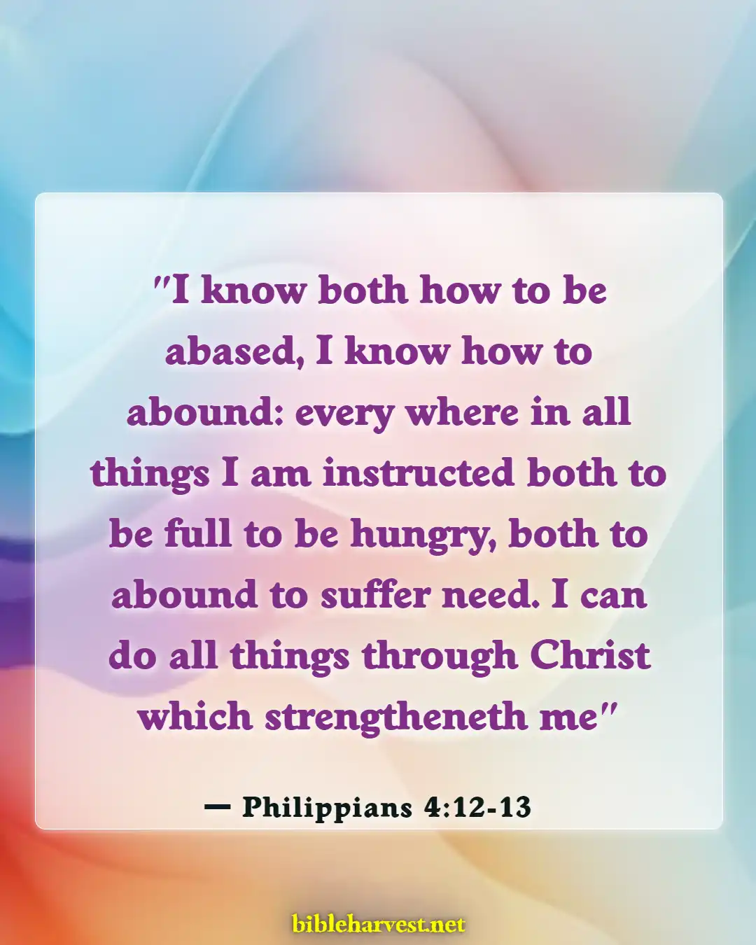 Bible Verses About Expectations (Philippians 4:12-13)