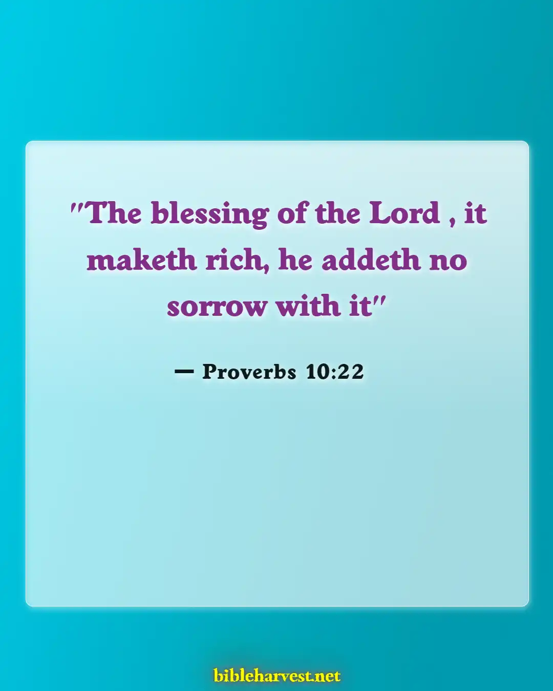 Bible Verses About Hope Patience For Good Blessed (Proverbs 10:22)