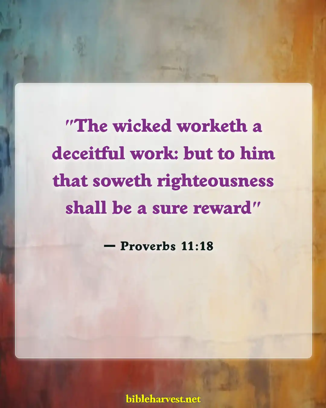 Bible Verses About Actions And Consequences (Proverbs 11:18)