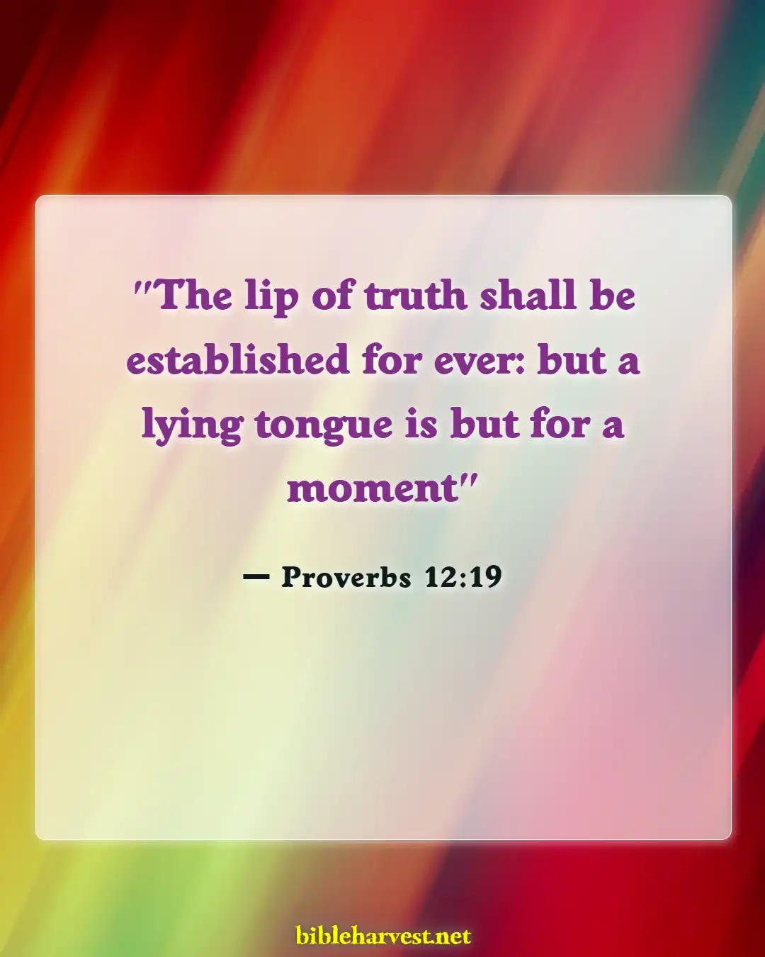 Bible Verses About Manipulation (Proverbs 12:19)