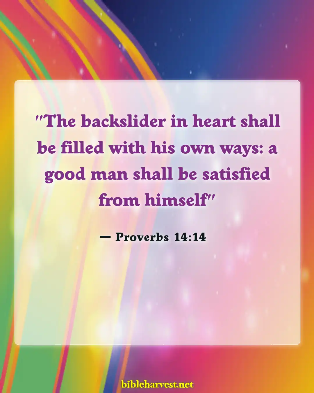 Bible Verses About Karma (Proverbs 14:14)