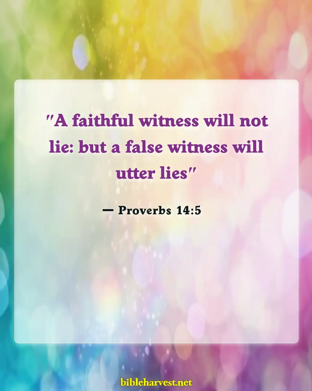 Bible Verses About Liars Going To Hell (Proverbs 14:5)
