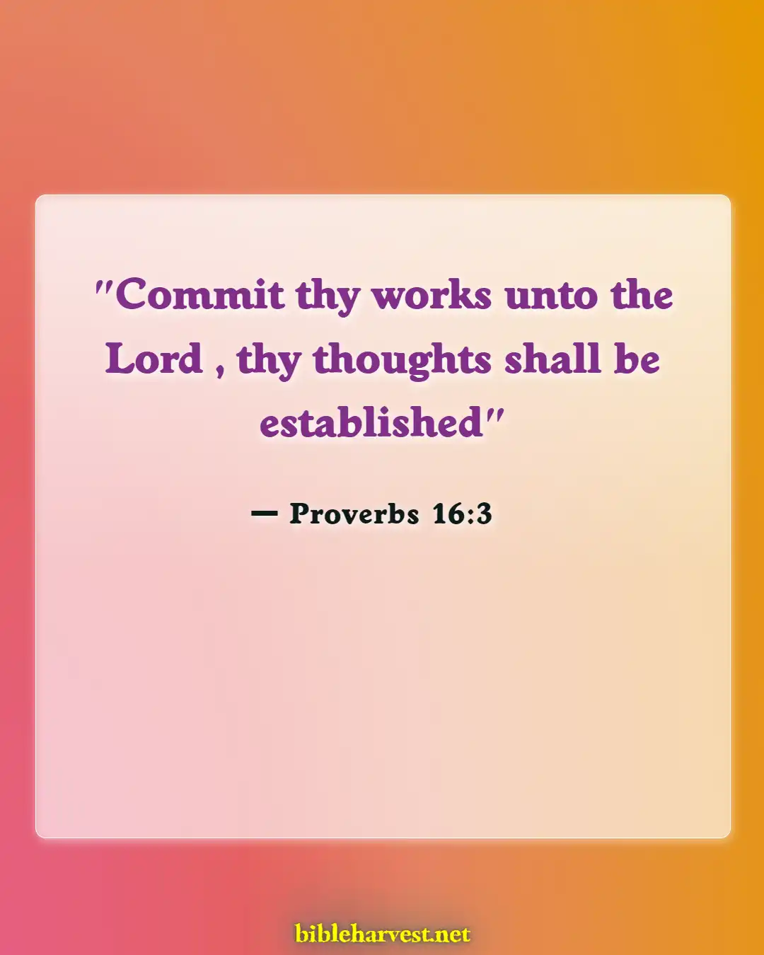 Bible Verses About God Being In Control (Proverbs 16:3)