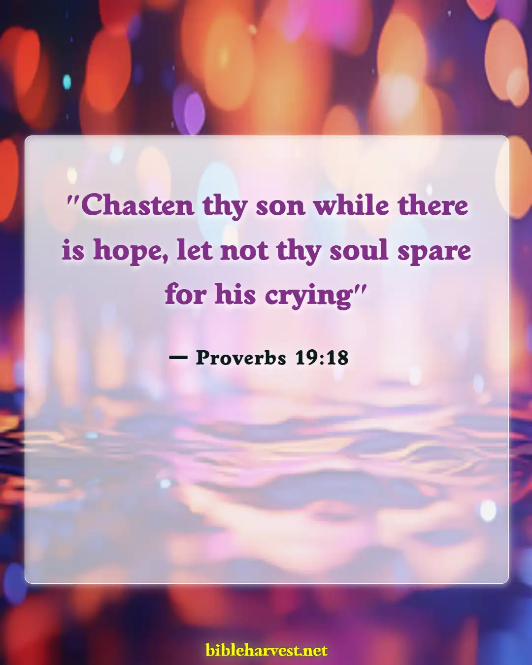 Bible Verses About Teaching Children (Proverbs 19:18)