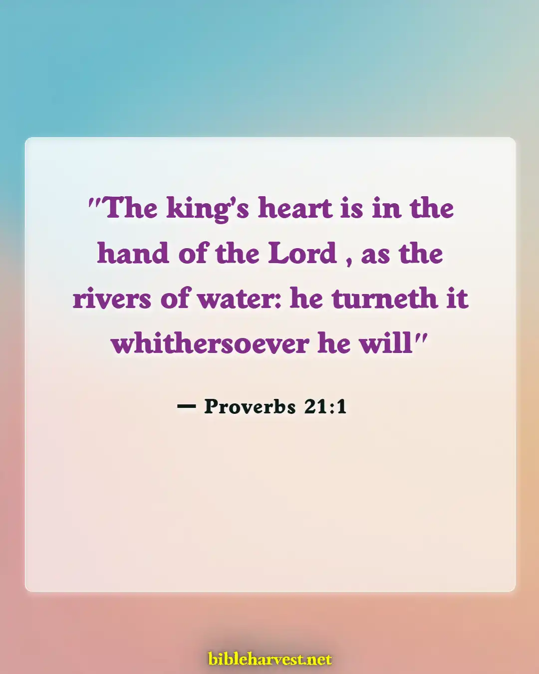 Bible Verses About God Being In Control (Proverbs 21:1)