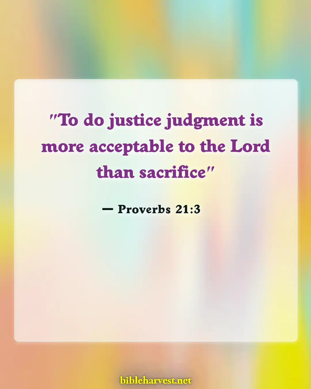 Bible Verses About Fraud (Proverbs 21:3)