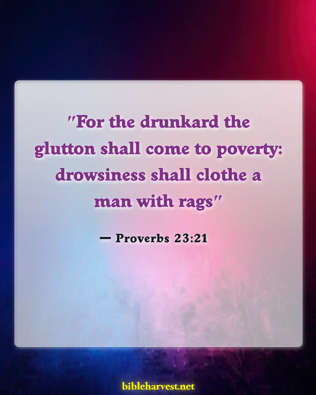 Bible Verses About Sleeping Too Much (Proverbs 23:21)