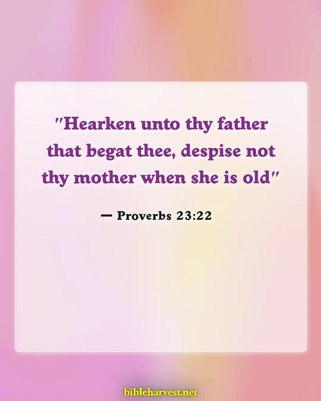 Bible Verses About Family (Proverbs 23:22)