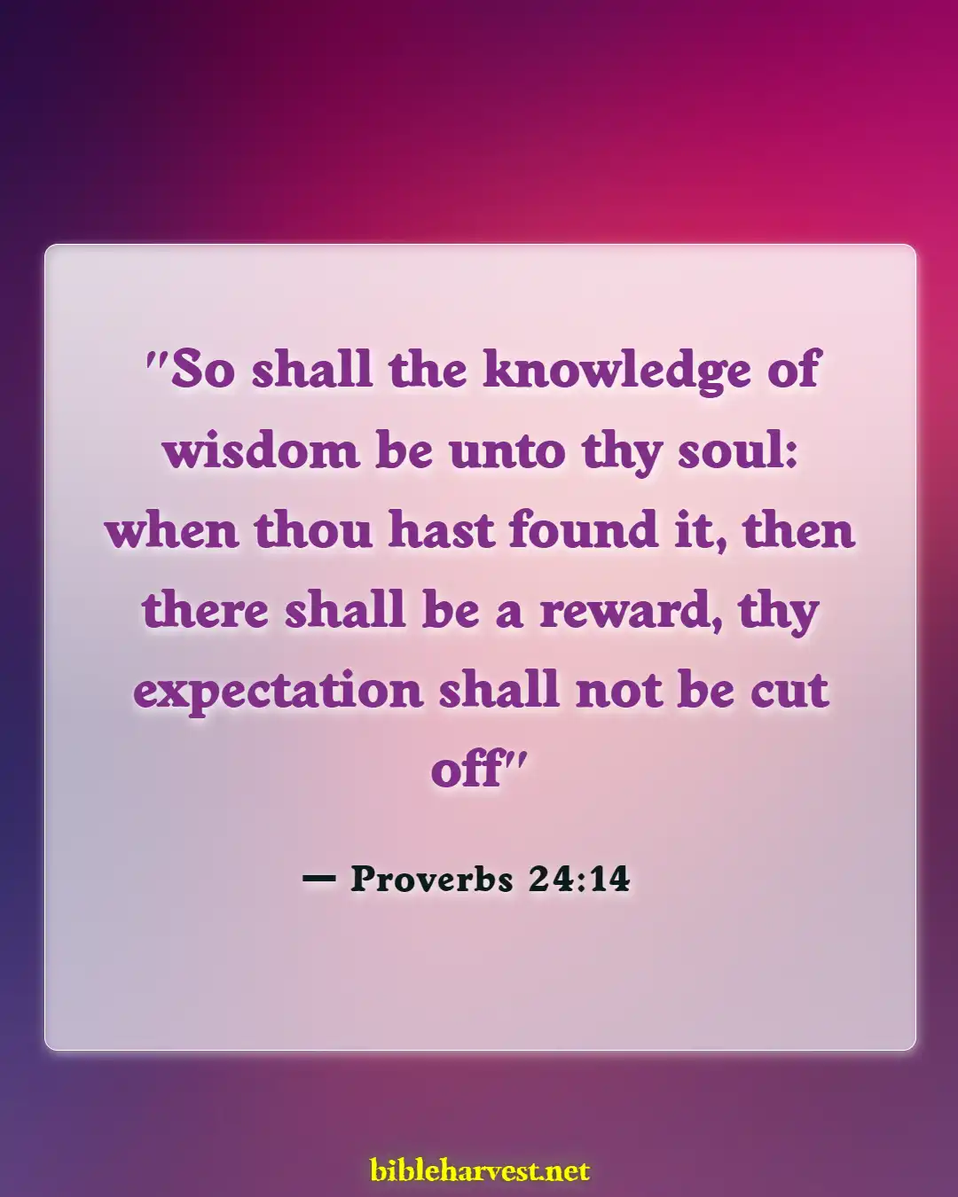 Bible Verses About Hope (Proverbs 24:14)