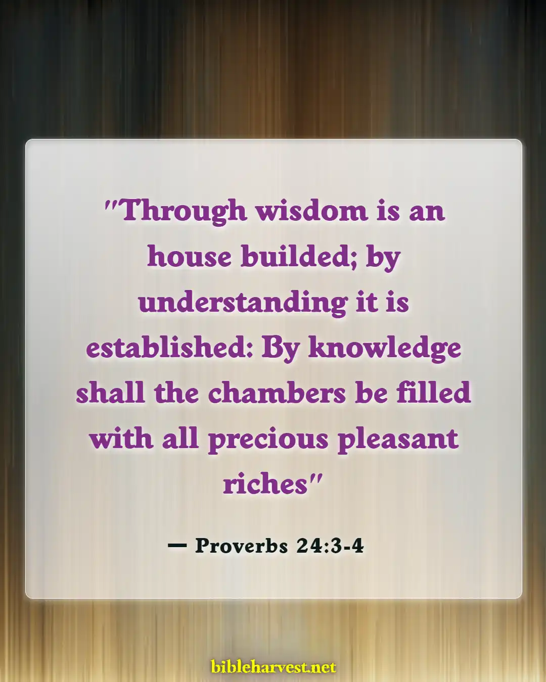 Bible Verses About Family Happiness (Proverbs 24:3-4)