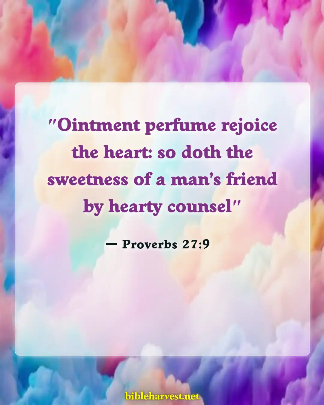 Bible Verses About A Good Friend Is A Blessing From God (Proverbs 27:9)