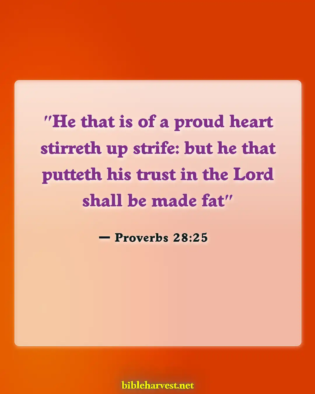 Bible Verses About Temptations (Proverbs 28:25)