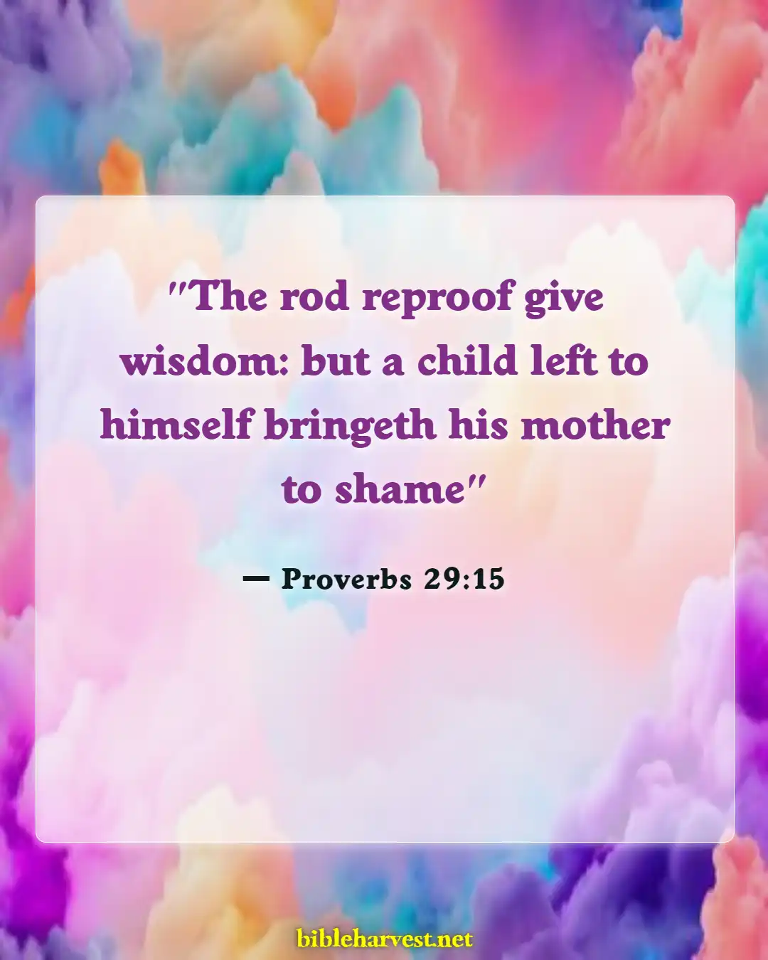 Bible Verses About Family (Proverbs 29:15)