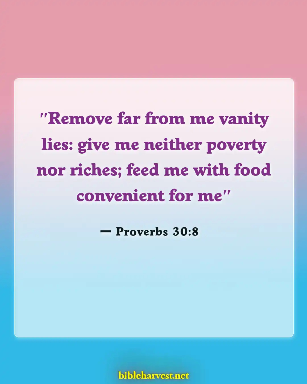 Bible Verses About Honesty (Proverbs 30:8)