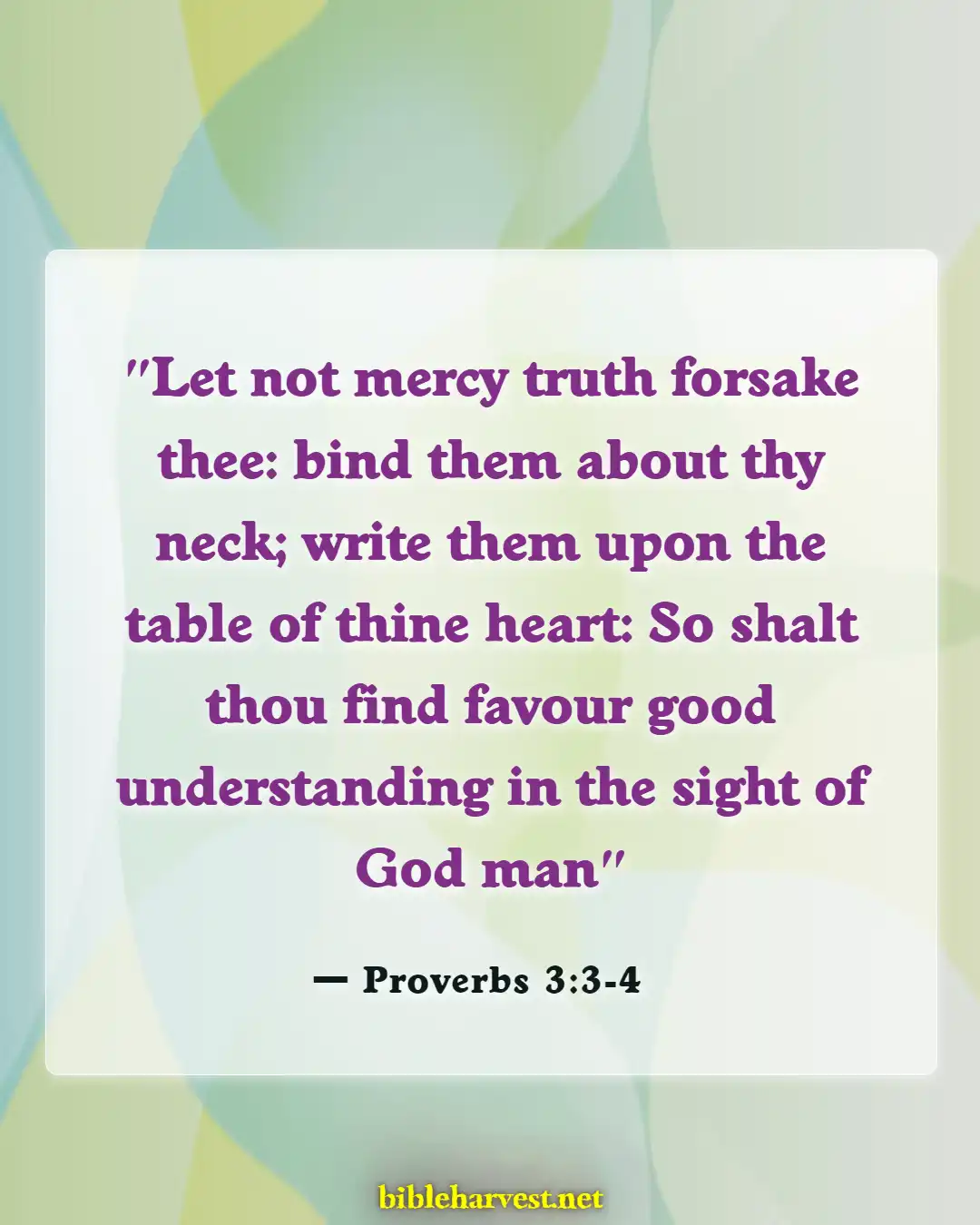 Bible Verses About Cheating In Marriage (Proverbs 3:3-4)