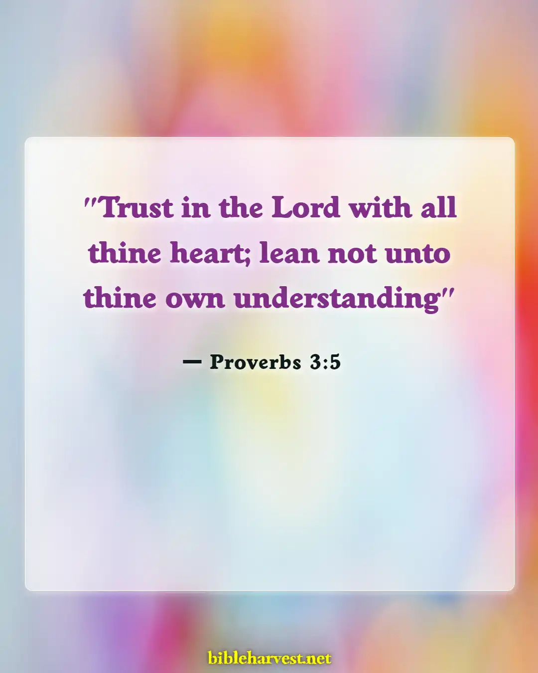 Bible Verses About God's Timing (Proverbs 3:5)