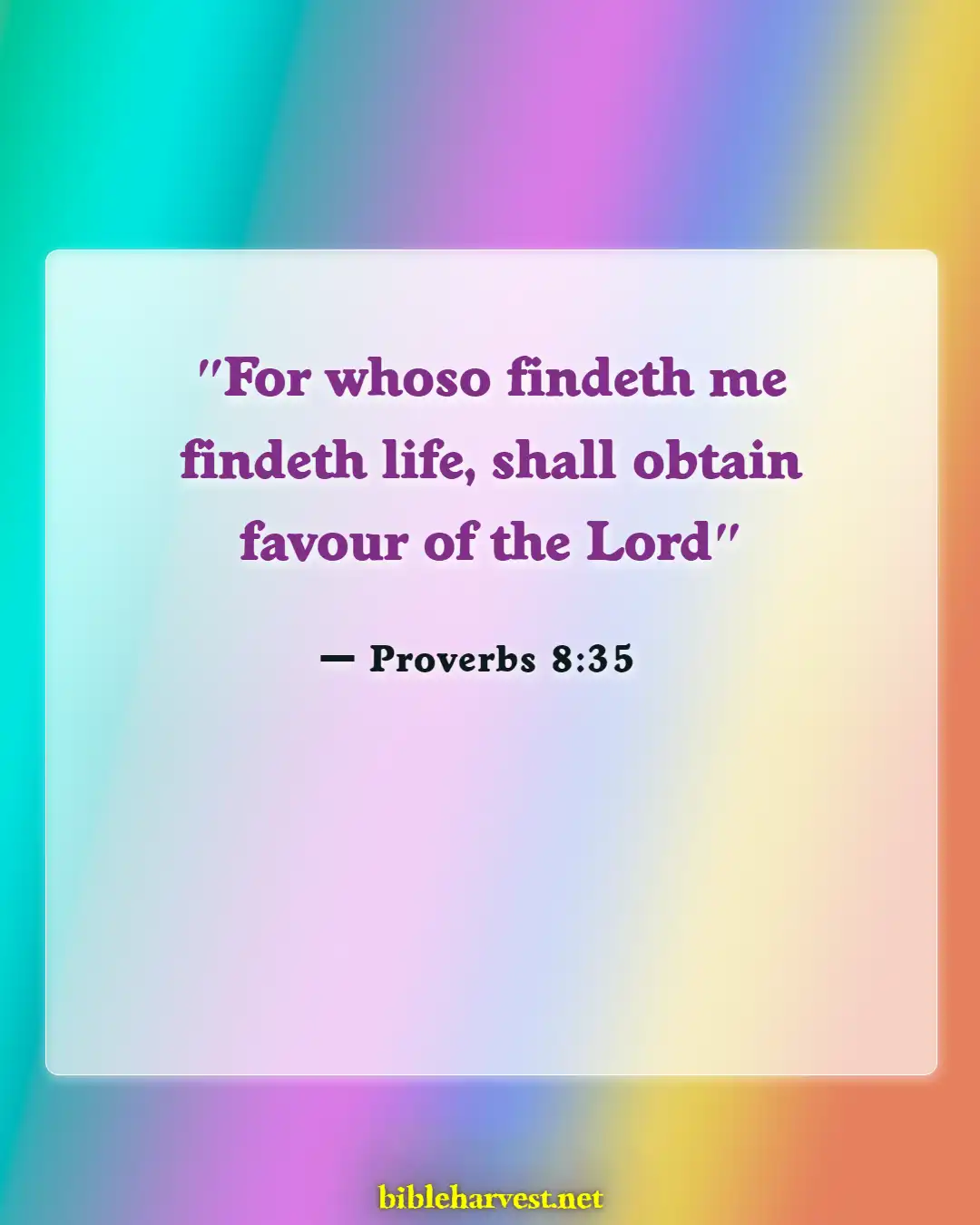 Bible Verses About Curses And Blessings (Proverbs 8:35)