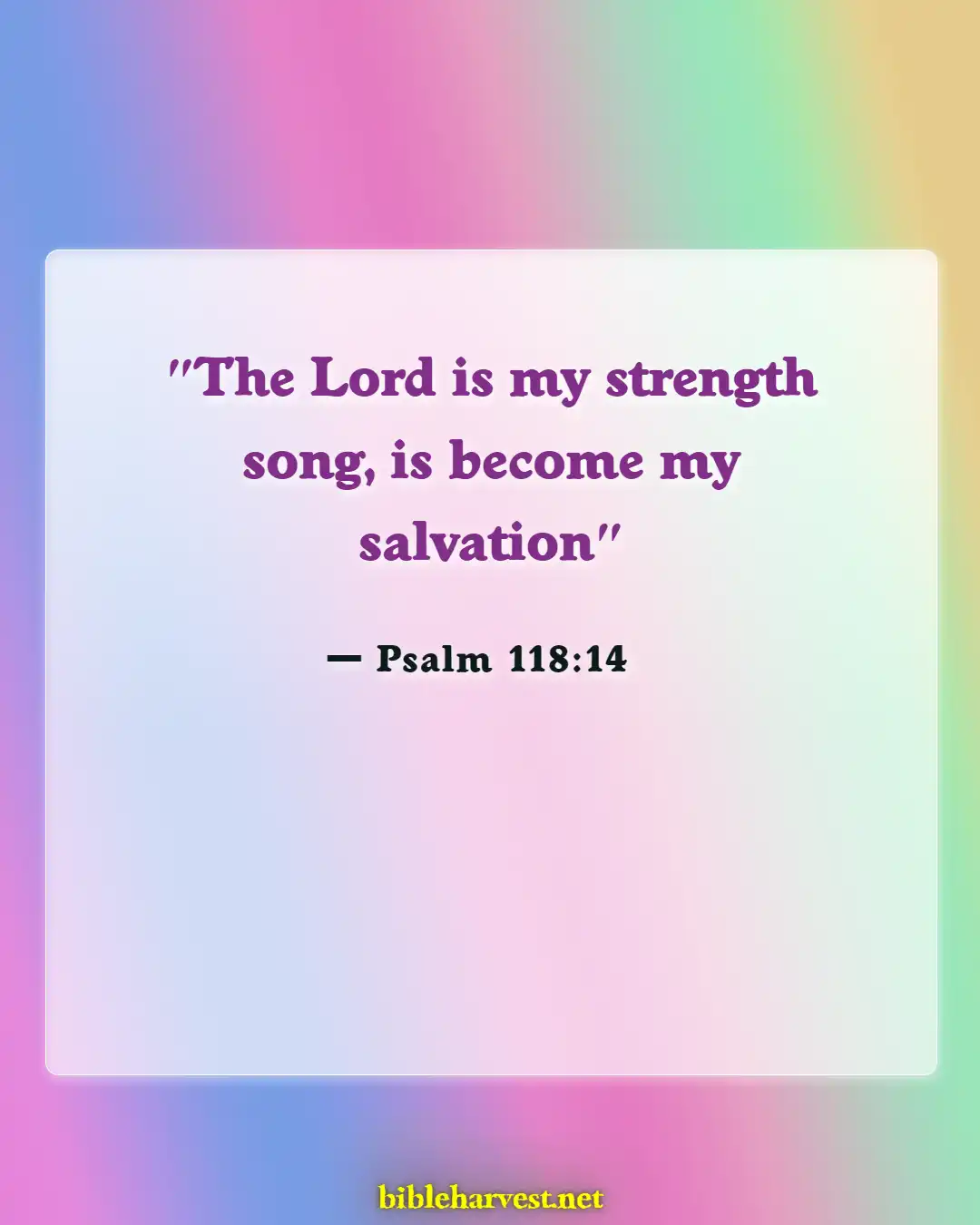 Bible Verses About Strength And Courage In Difficult (Psalm 118:14)