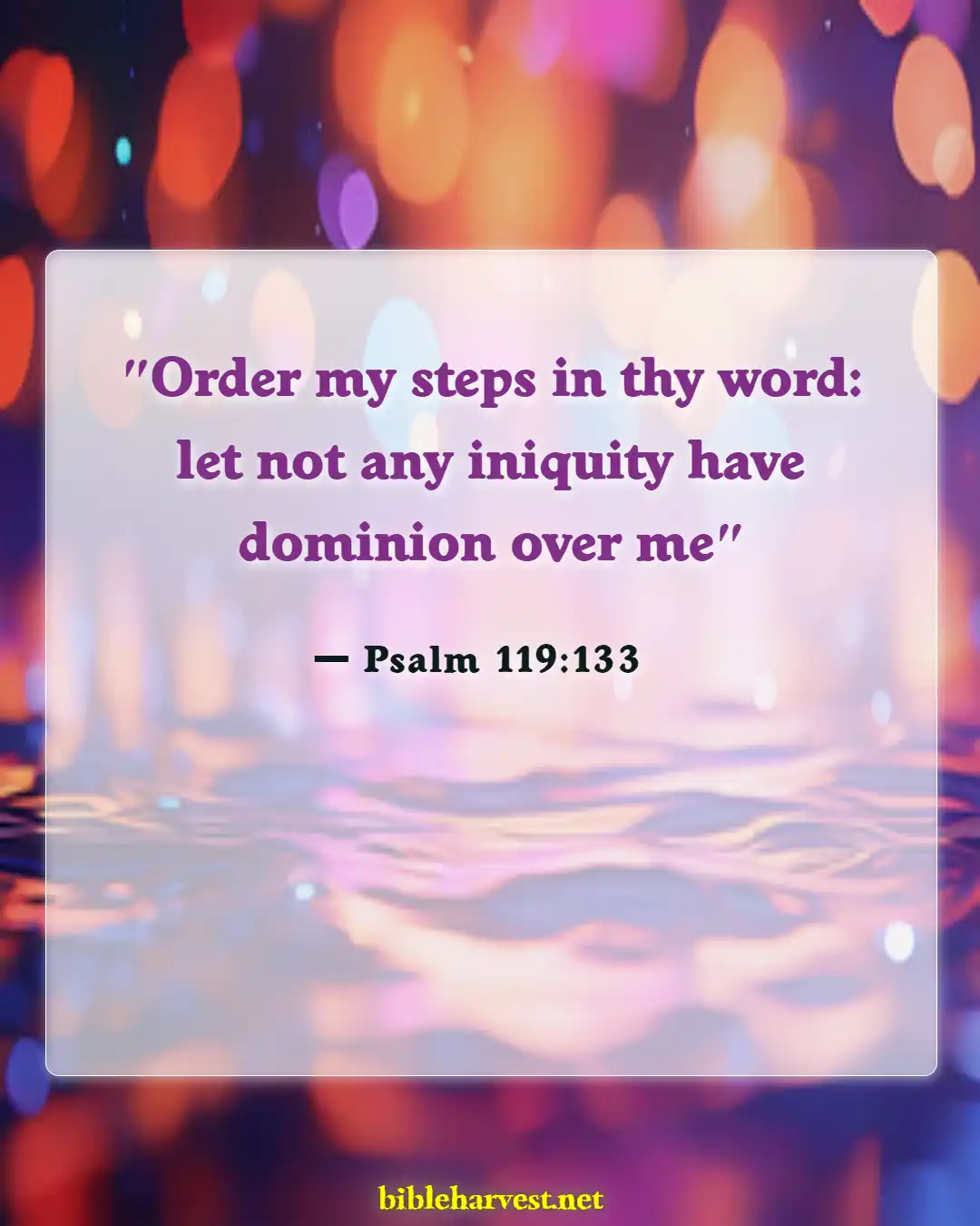 Bible Verses About Self Control (Psalm 119:133)