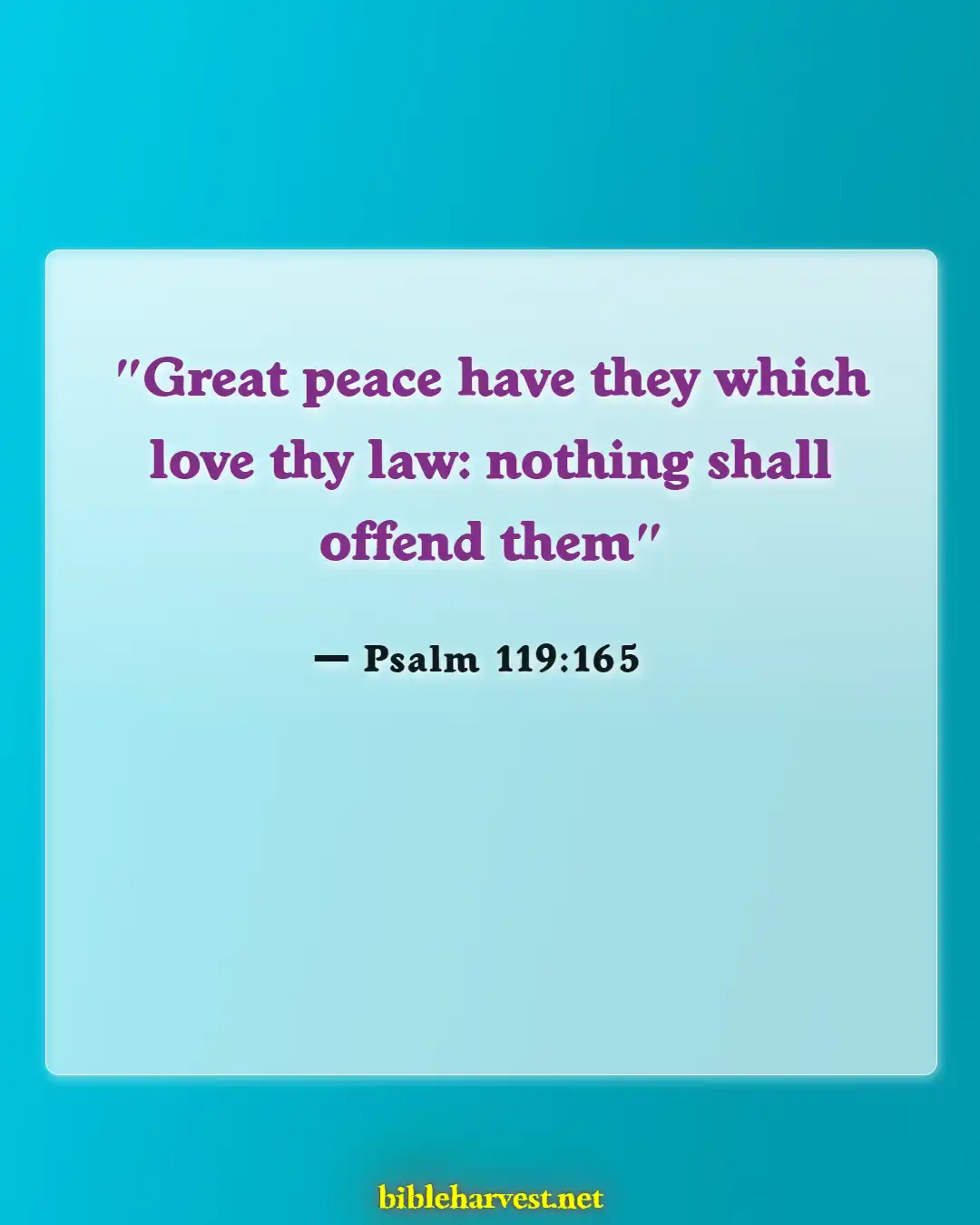 Bible Verses About Peace In The Presence Of God (Psalm 119:165)