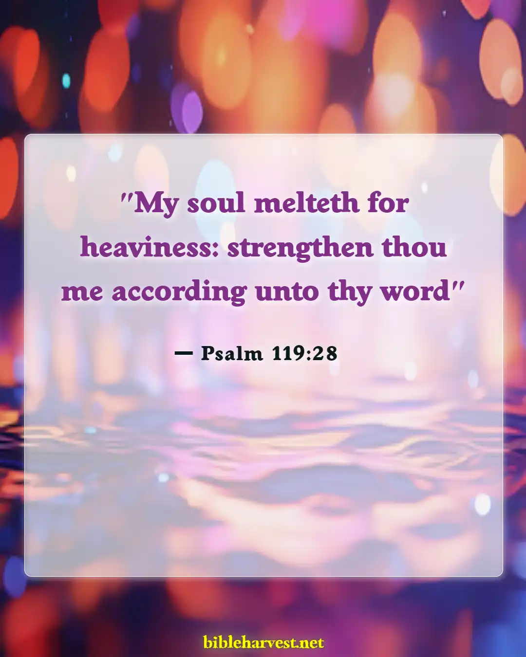 Bible Verses About Suffering And Hope (Psalm 119:28)