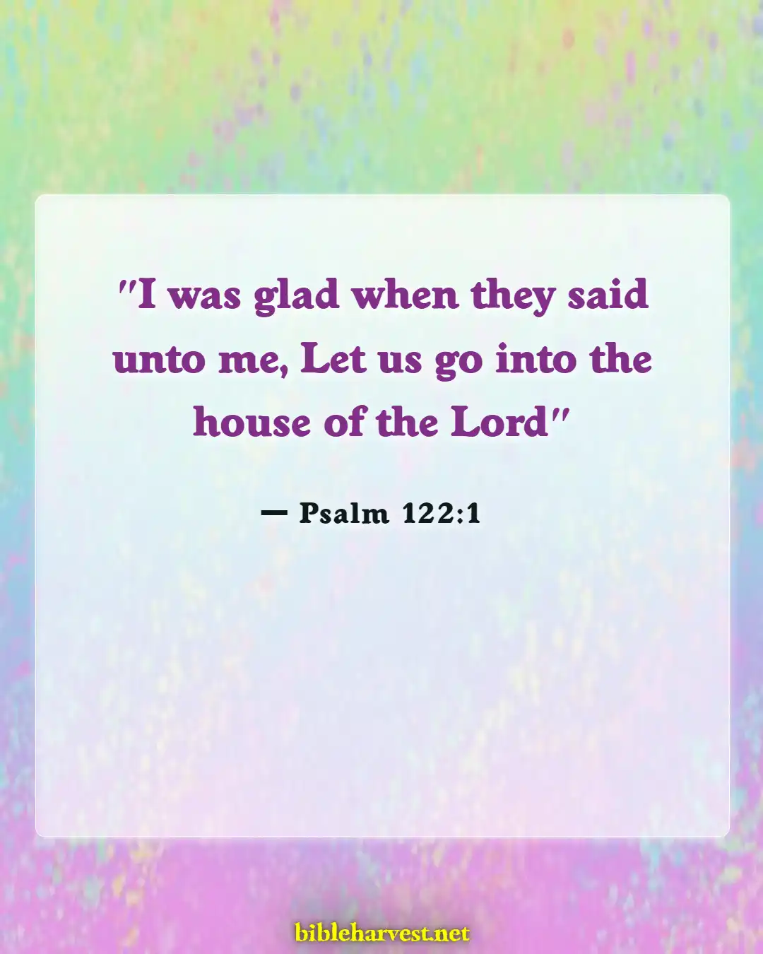 Bible Verses About Thankful Blessed Sunday (Psalm 122:1)
