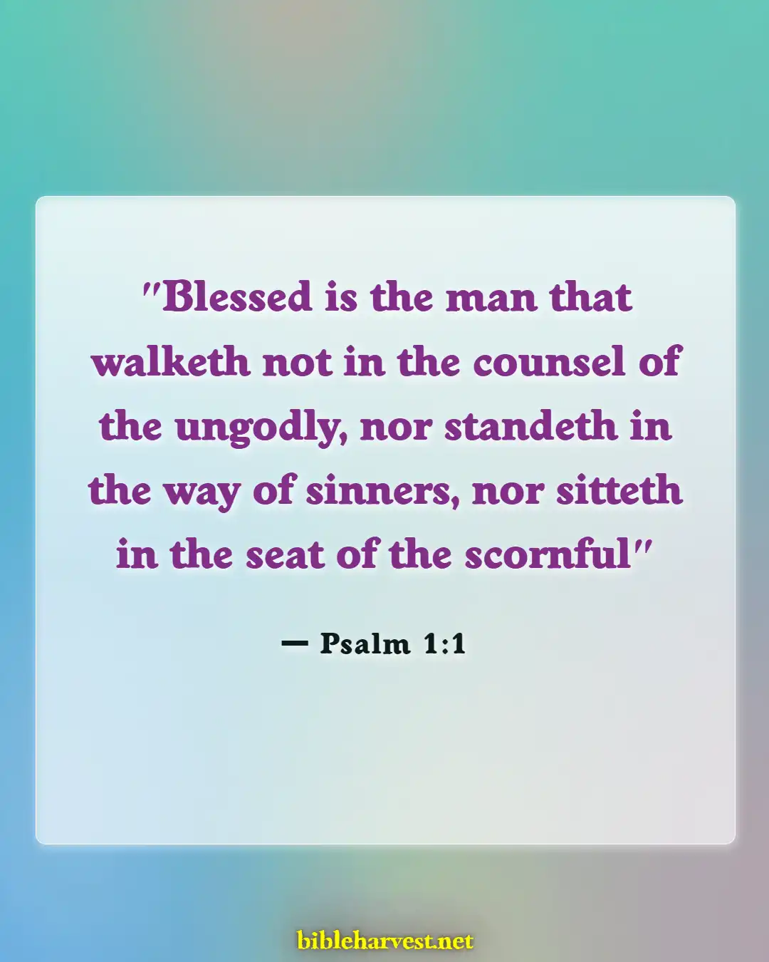 Bible Verses About Hope Patience For Good Blessed (Psalm 1:1)