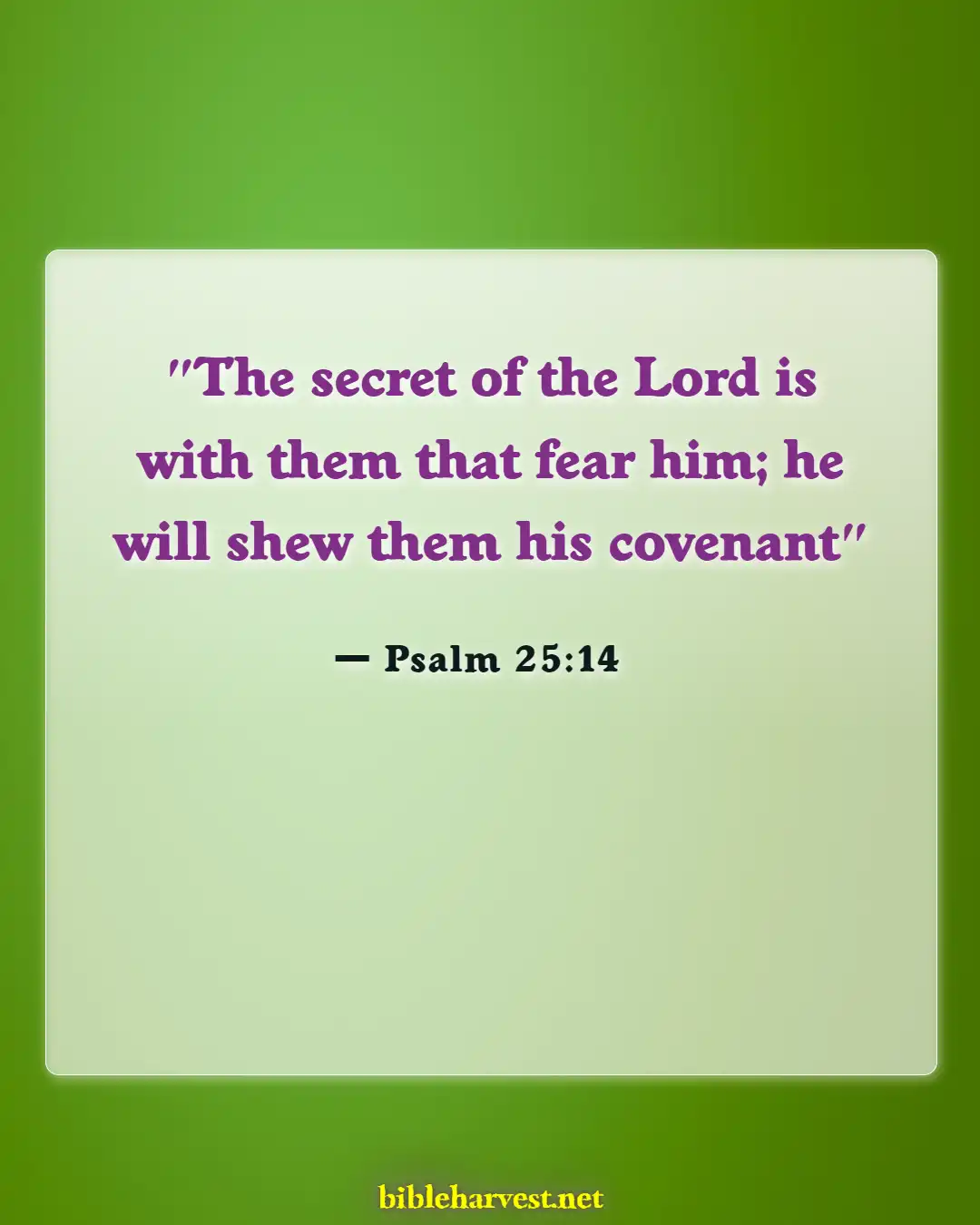 Bible Verses About Friendship With God (Psalm 25:14)