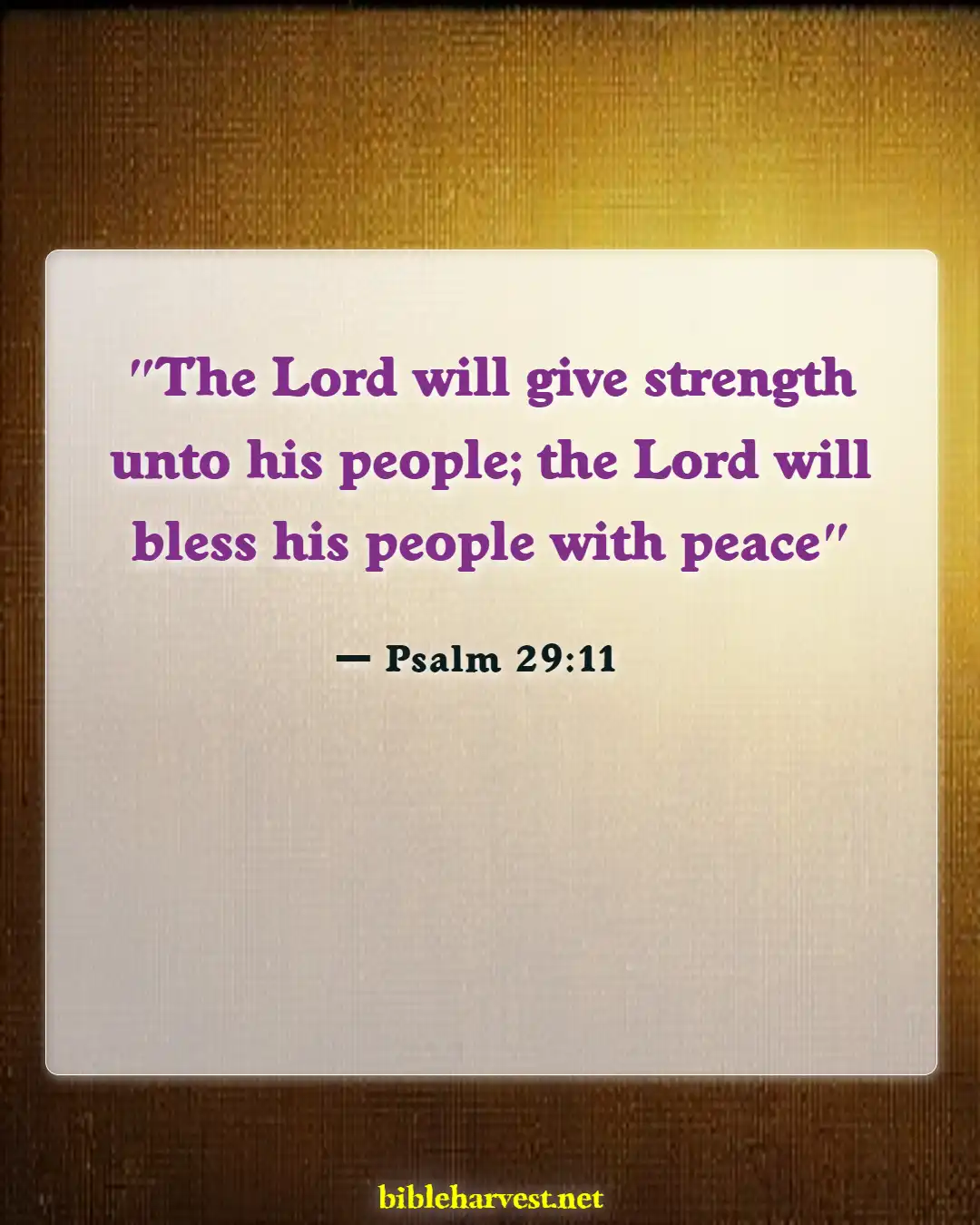 Bible Verses About Peace In The Presence Of God (Psalm 29:11)