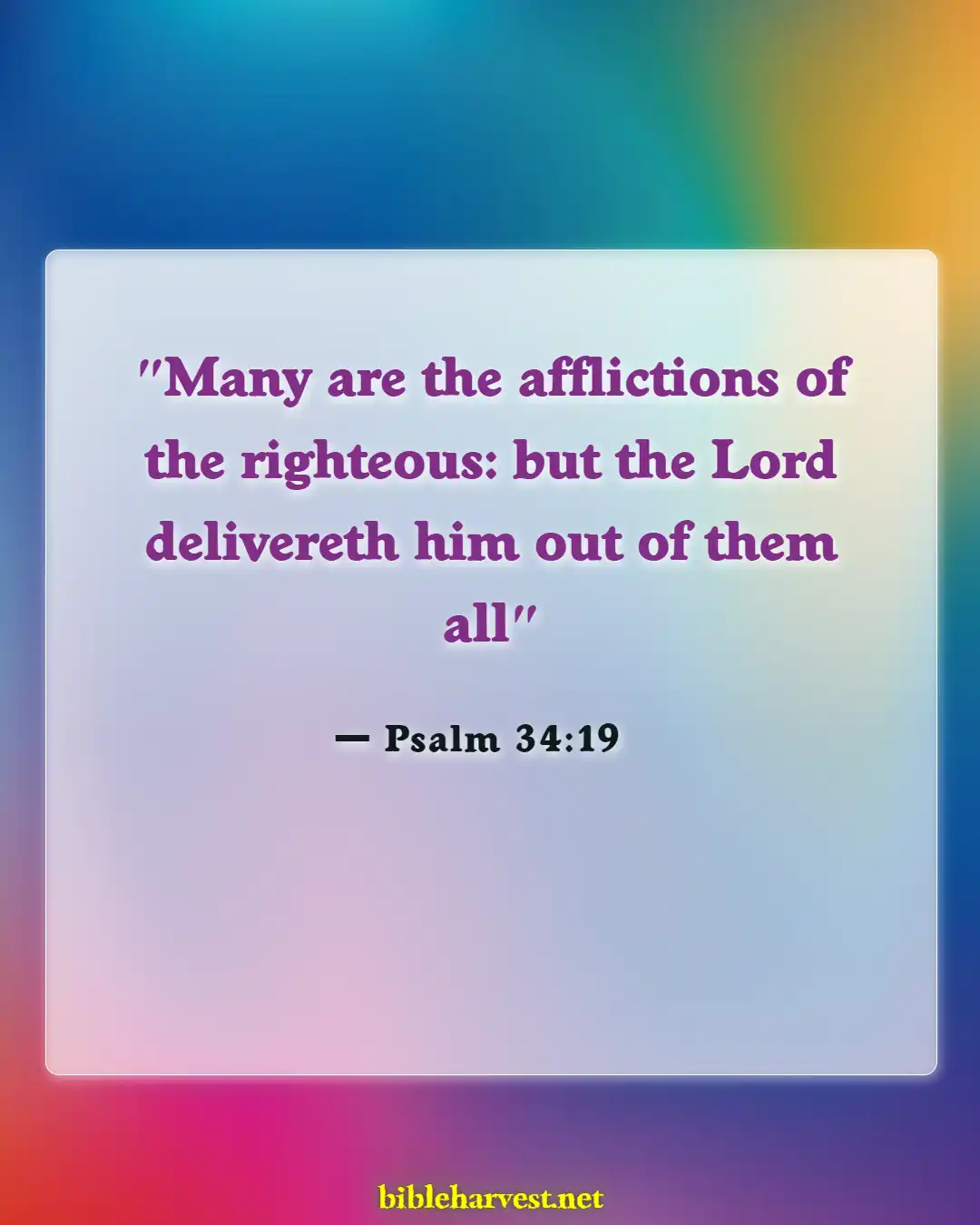Bible Verses About Thankful For Trials (Psalm 34:19)