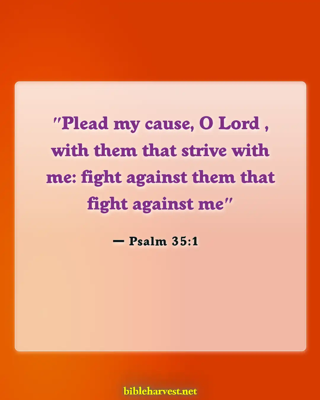 Bible Verses About God Will Fight For You (Psalm 35:1)