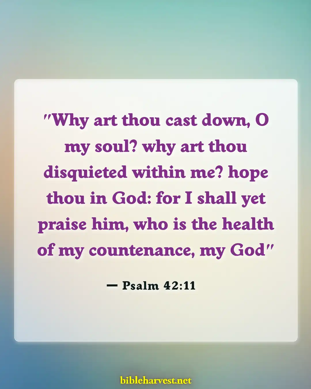 Bible Verses About Hope For The Future (Psalm 42:11)