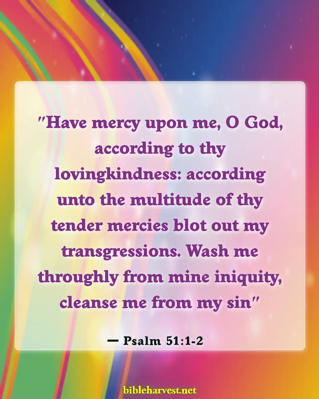 Bible Verses About Confessing Sins (Psalm 51:1-2)