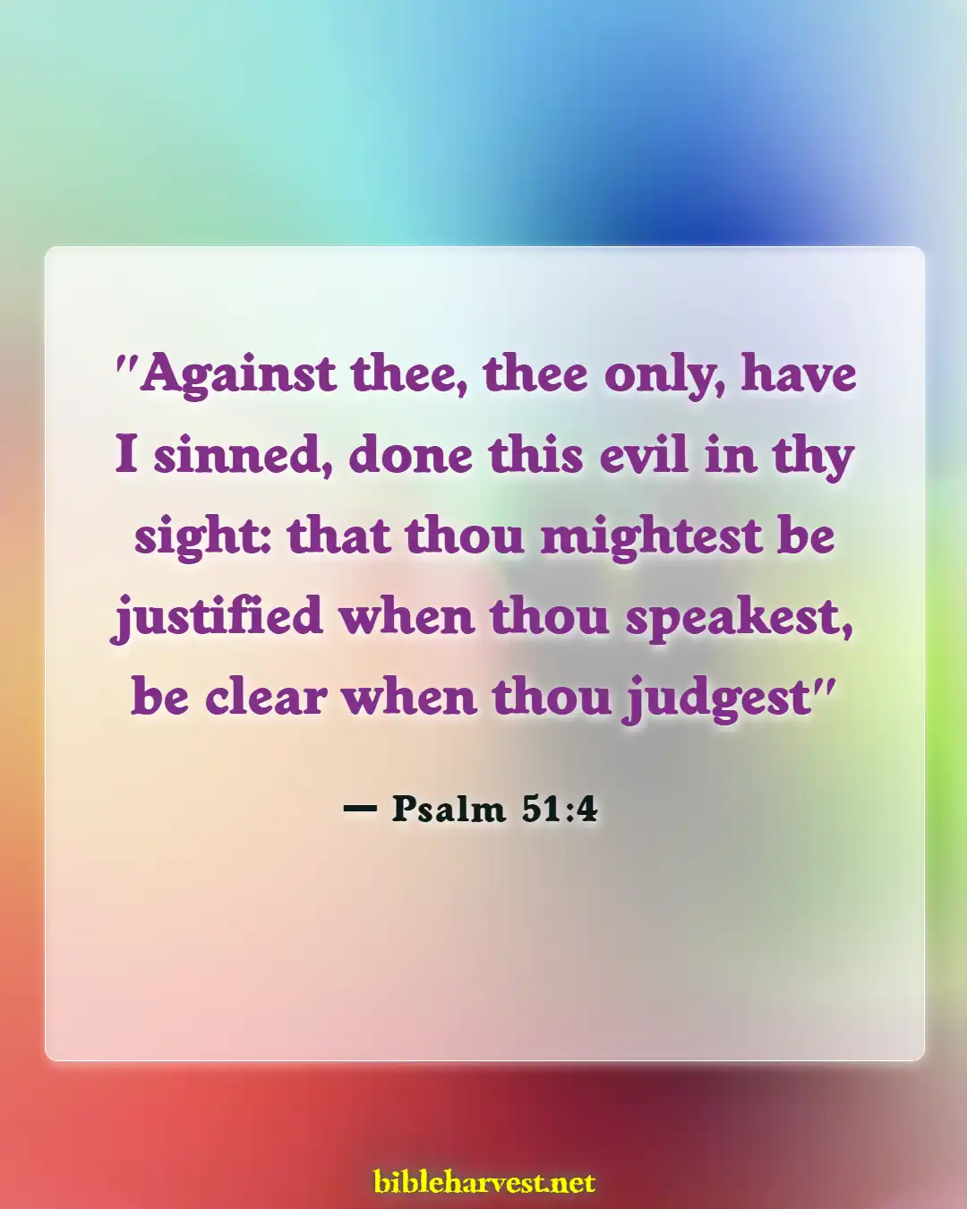 Bible Verses About Only God Can Forgive Sins (Psalm 51:4)