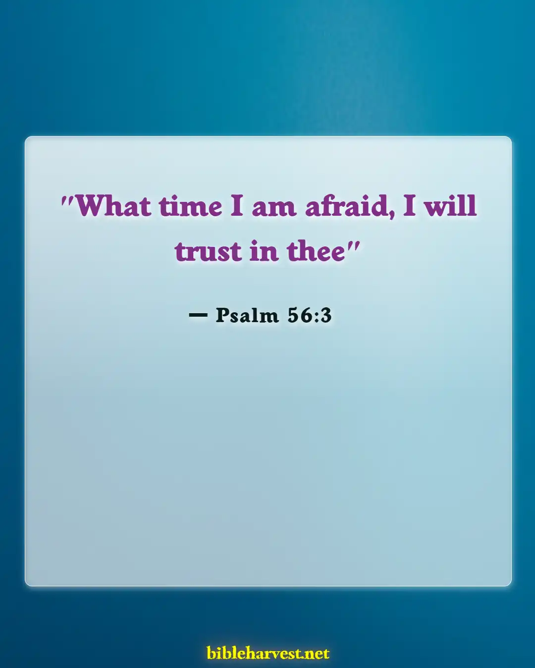 Bible Verses About Anxiety (Psalm 56:3)