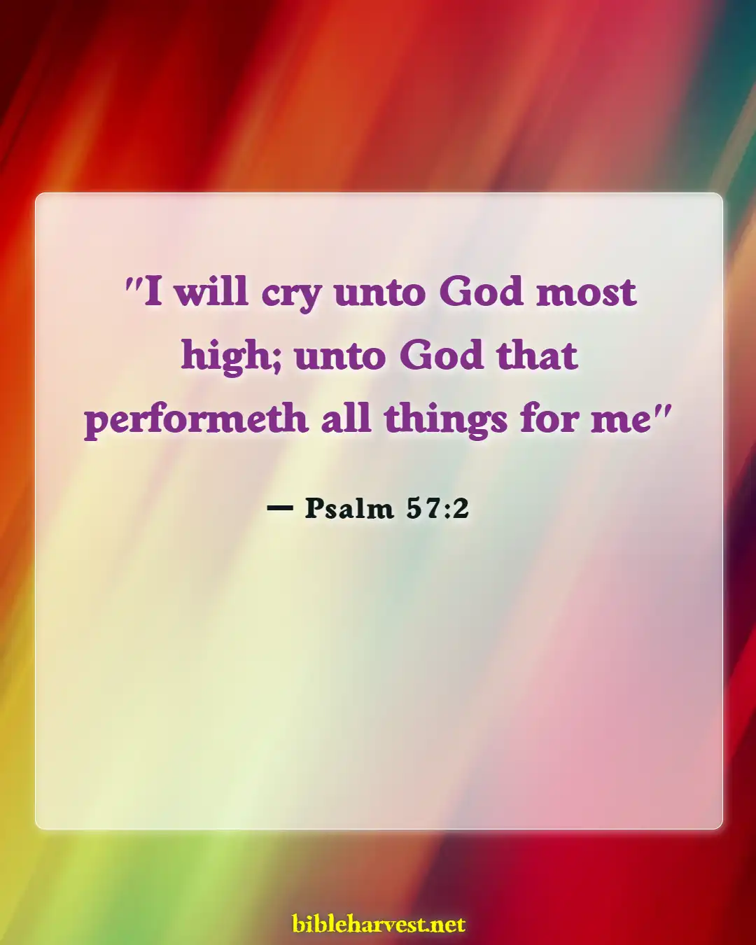 Bible Verses About Finding Your Purpose (Psalm 57:2)