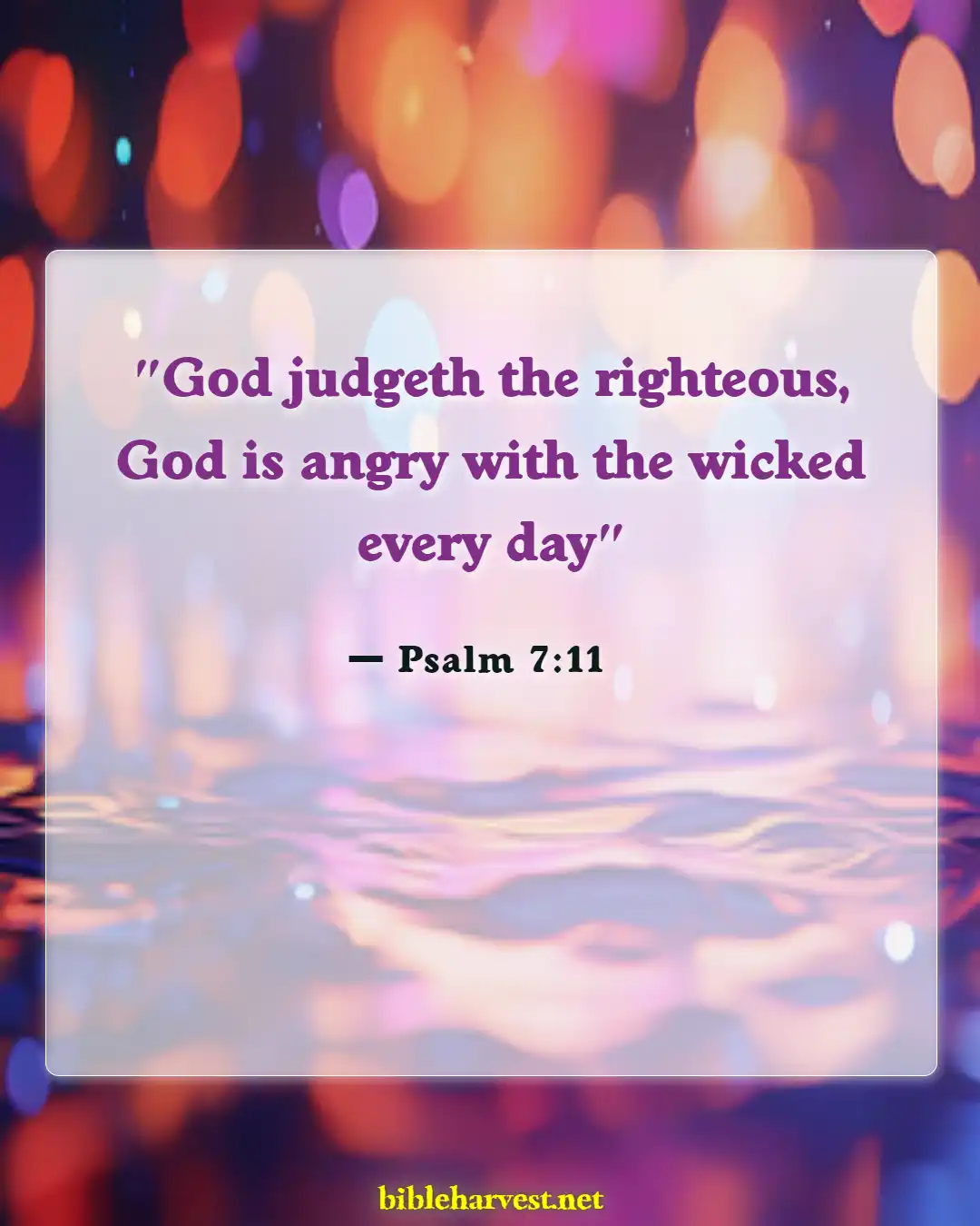 Bible Verses About Anger (Psalm 7:11)